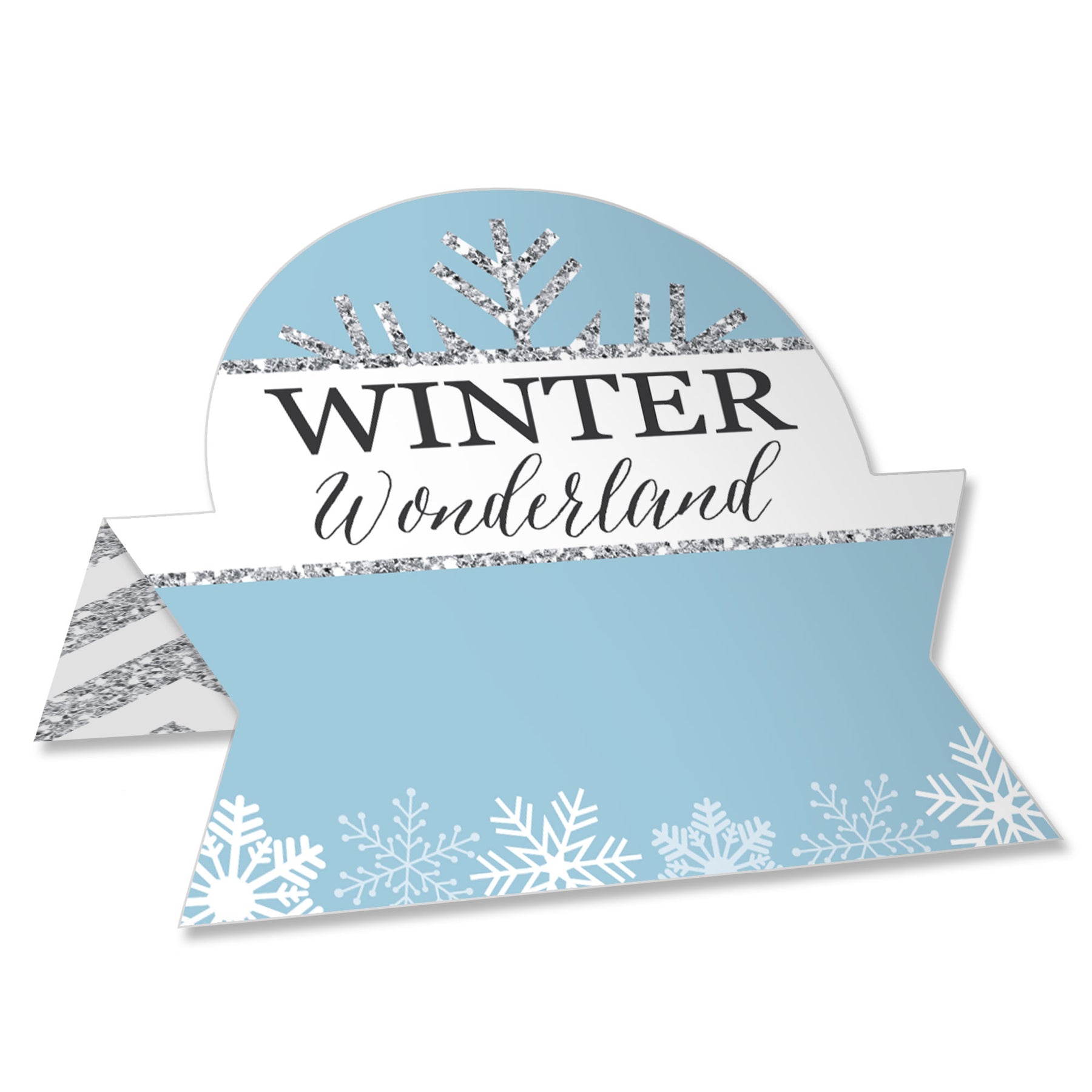 Big Dot of Happiness Winter Wonderland - DIY Snowflake Holiday Party and Winter Wedding Hot Cocoa Signs - Drink Bar Decorations Kit - 50 Pieces