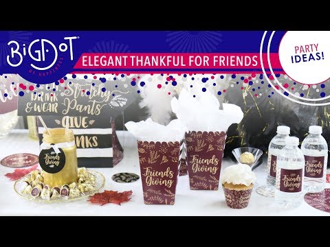 Elegant Thankful for Friends - Friendsgiving & DIY Party Ideas