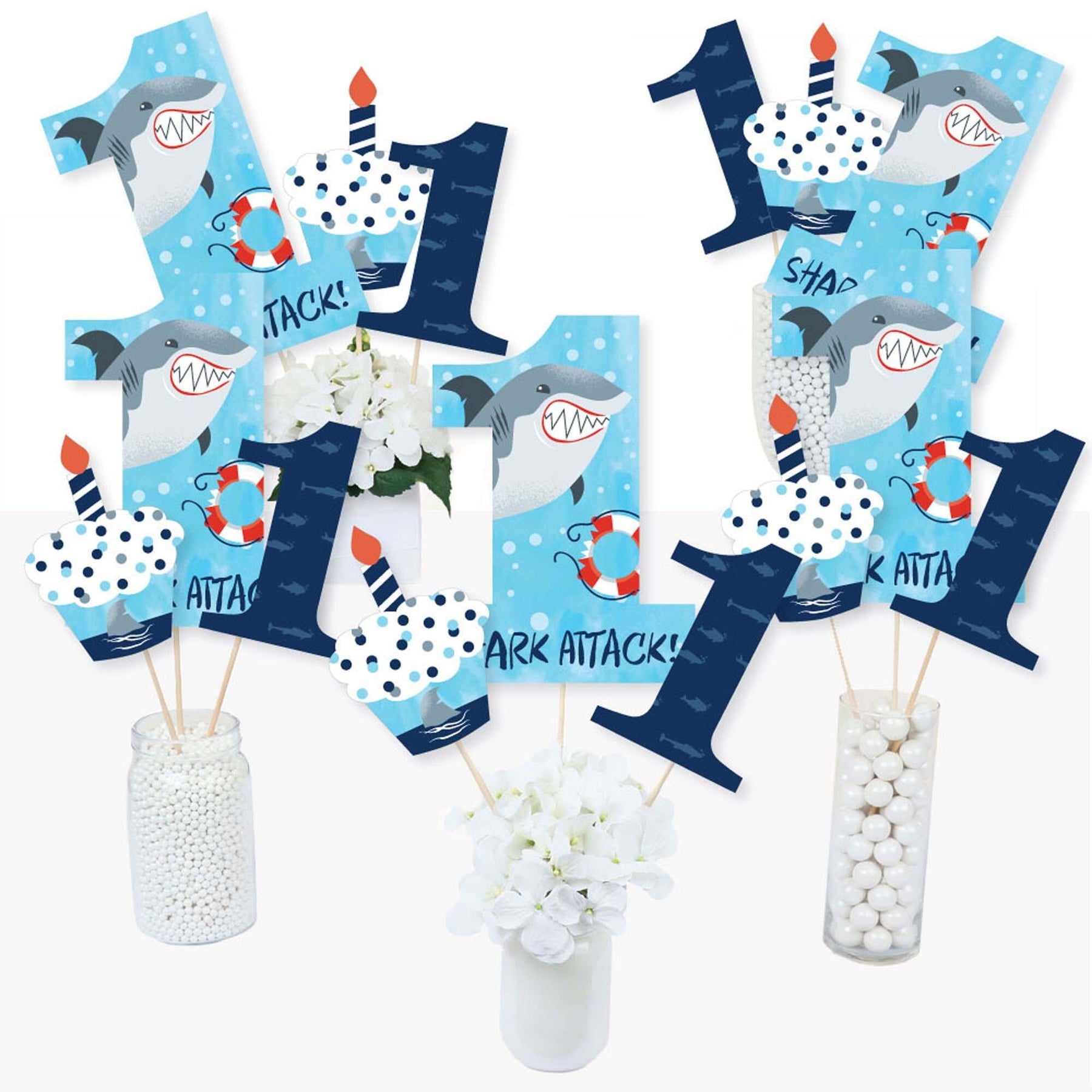 Blue birthday party supplies set-celebration set-happy birthday