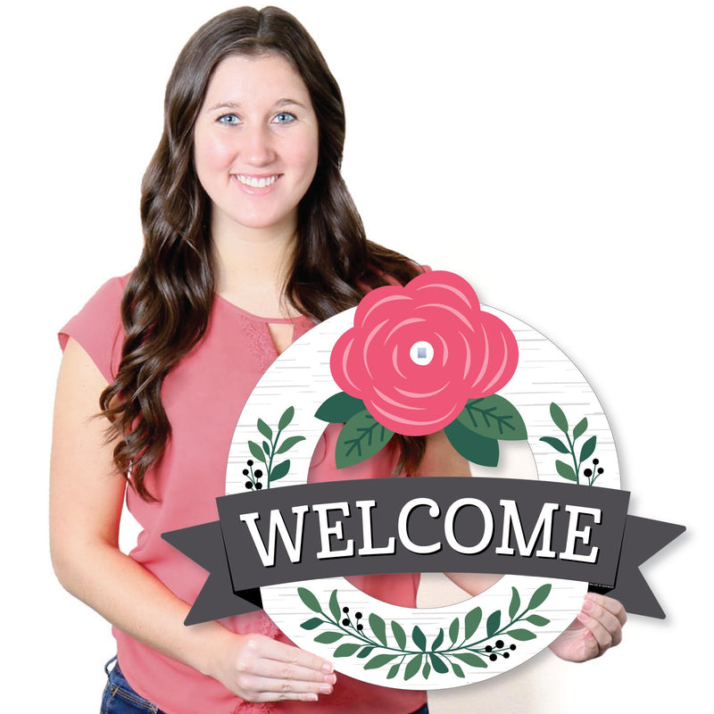 Holiday Welcome - Front Door Seasonal Decor - Interchangeable Wreath