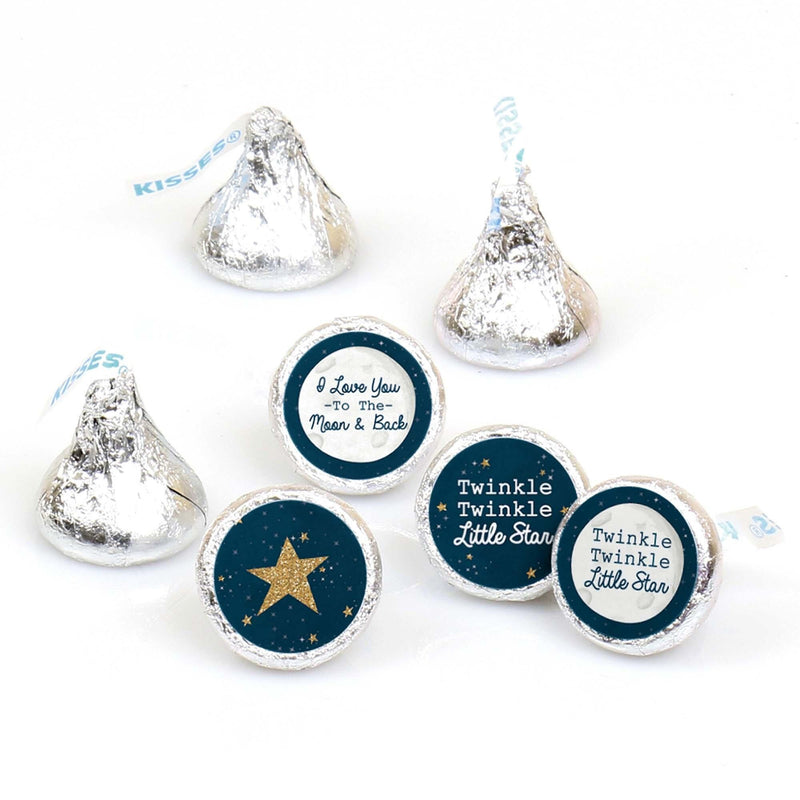 Twinkle Twinkle Little Star - Round Candy Labels Party Favors - Fits Hershey&