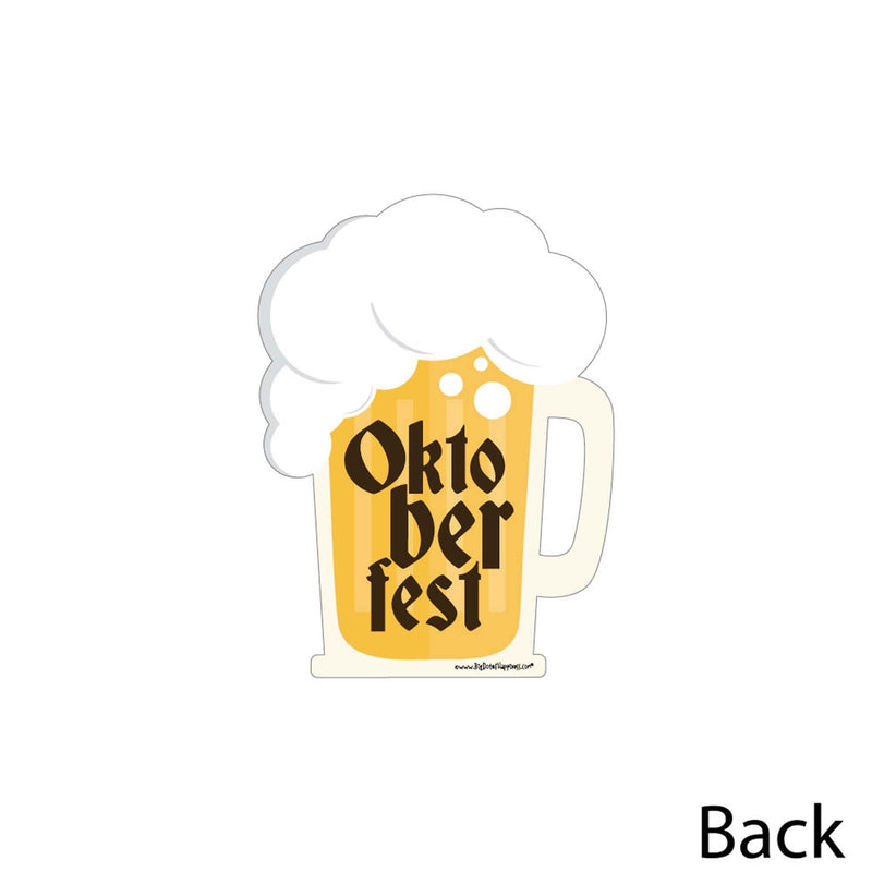 Oktoberfest - Beer Mug Decorations DIY German Beer Festival Party Essentials - Set of 20