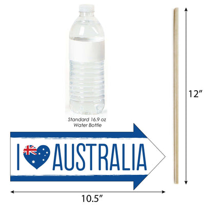 Funny Australia Day - G'Day Mate Aussie Party Photo Booth Props Kit - 10 Piece