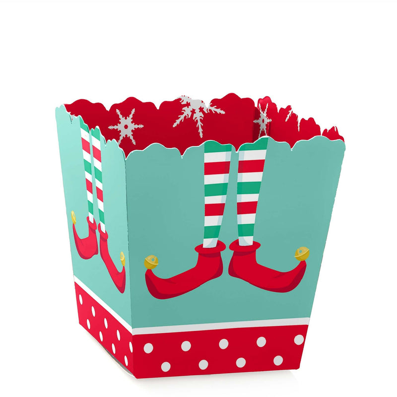 Elf Squad - Party Mini Favor Boxes - Kids Elf Christmas and Birthday Party Treat Candy Boxes - Set of 12