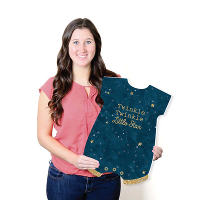 Twinkle Twinkle Little Star - Baby Bodysuit Guest Book Sign - Baby Shower Guestbook Alternative - Signature Mat