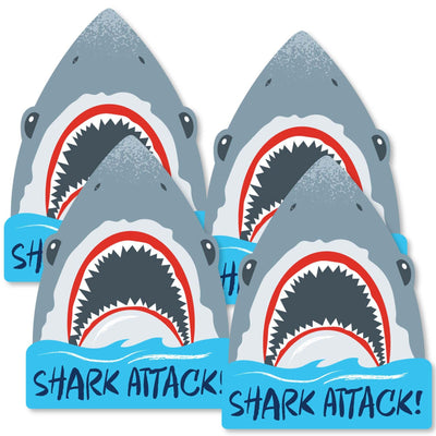 Shark Zone - Shark Decorations DIY Jawsome Shark Party or Birthday Party Essentials - Set of 20