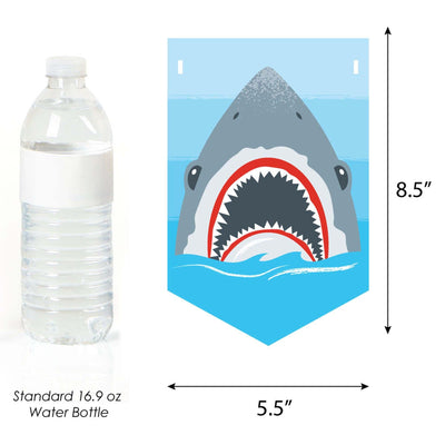 Shark Zone - Jawsome Shark Party Bunting Banner - Party Decorations - Caution Shark Zone