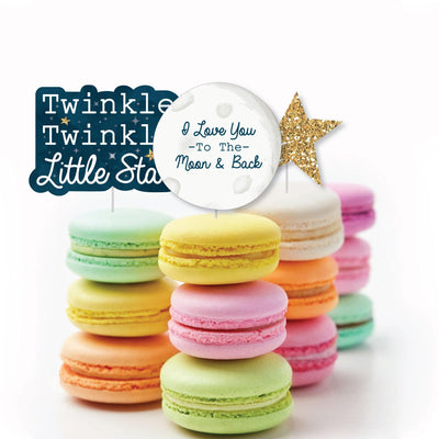 Twinkle Twinkle Little Star - DIY Shaped Party Paper Cut-Outs - 24 ct