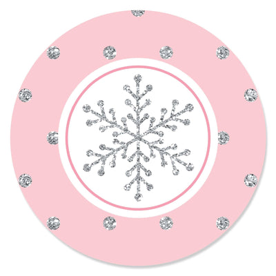 Big Dot Of Happiness Onederland - Paper Straw Decor - Snowflake
