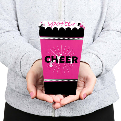 We've Got Spirit - Cheerleading - Birthday Party or Cheerleader Party Favor Popcorn Treat Boxes - Set of 12