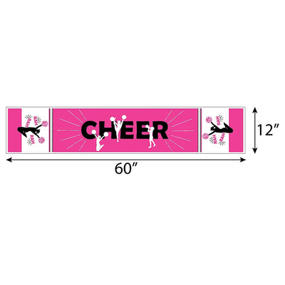 We've Got Spirit - Cheerleading - Petite Birthday Party or Cheerleader Party Paper Table Runner - 12" x 60"