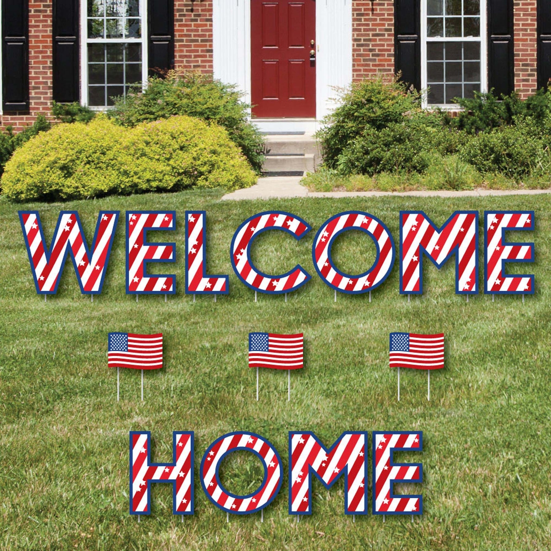 military coming home signs