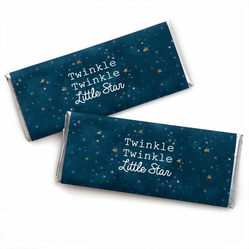 Twinkle Twinkle Little Star - Candy Bar Wrappers Party Favors - Set of 24