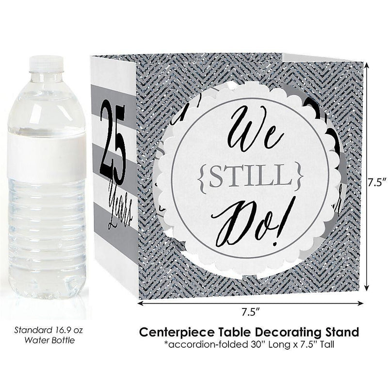 We Still Do - 25th Wedding Anniversary - Anniversary Party Centerpiece and Table Decoration Kit