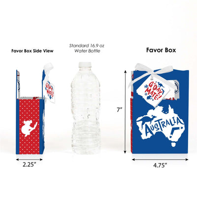 Australia Day - G'Day Mate Aussie Party Favor Boxes - Set of 12