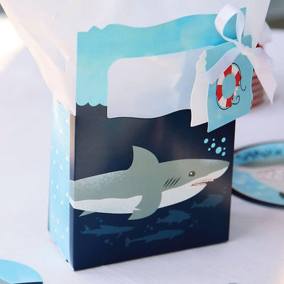 Shark Zone - Jawsome Shark Party or Birthday Party Favor Boxes - Set of 12