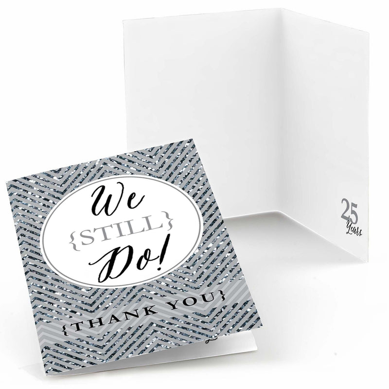 We Still Do - 25th Wedding Anniversary - Wedding Anniversary Thank You Cards - 8 ct