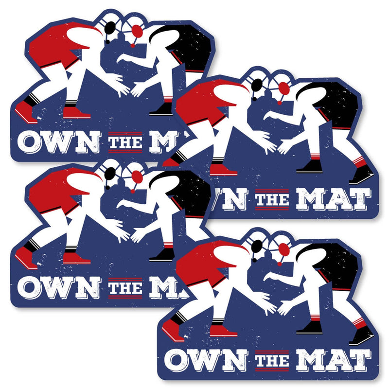 Own The Mat - Wrestling - Decorations DIY Birthday Party or Wrestler Party Essentials - Set of 20