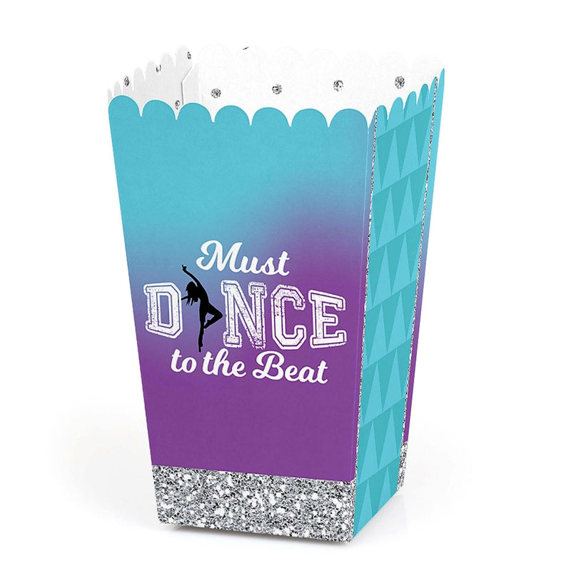 Must Dance to the Beat - Dance - Birthday Party or Dance Party Favor Popcorn Treat Boxes - Set of 12