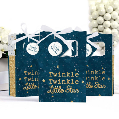 Twinkle Twinkle Little Star - Baby Shower or Birthday Party Favor Boxes - Set of 12