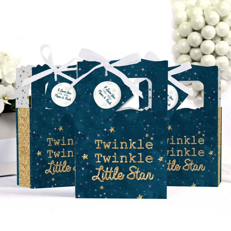 Twinkle Twinkle Little Star - Baby Shower or Birthday Party Favor Boxes - Set of 12