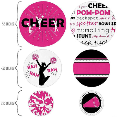 We've Got Spirit - Cheerleading - Birthday Party or Cheerleader Party Giant Circle Confetti - Party Decorations - Large Confetti 27 Count