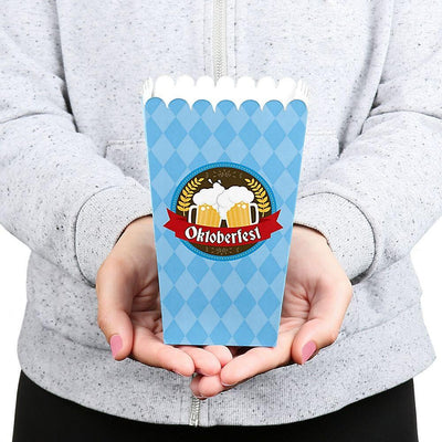 Oktoberfest - German Beer Festival Favor Popcorn Treat Boxes - Set of 12