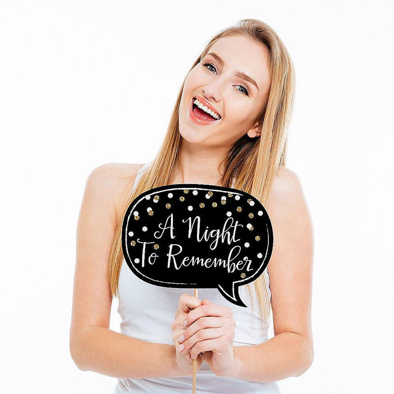 Prom - Personalized Prom Night Party Photo Booth Props Kit - 20 Count