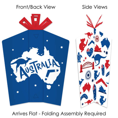 Australia Day - Table Decorations - G'Day Mate Aussie Party Fold and Flare Centerpieces - 10 Count