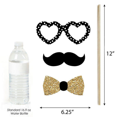 Prom - Personalized Prom Night Party Photo Booth Props Kit - 20 Count