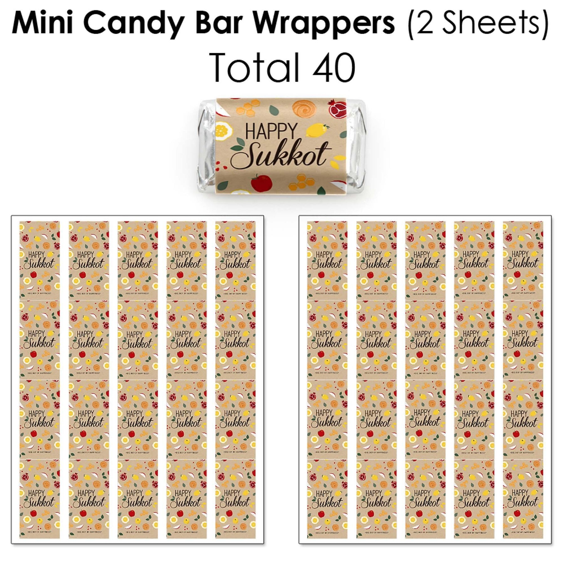 Big Dot Of Happiness Yeti to Party - Mini Candy Bar Wrapper