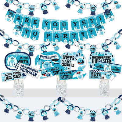 Yeti to Party - Mini Candy Bar Wrapper Stickers - Abominable