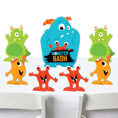 Big Dot Of Happiness Monster Bash - Little Monster Favor Kids Stickers - 16  Sheets - 256 Stickers - Assorted Pre