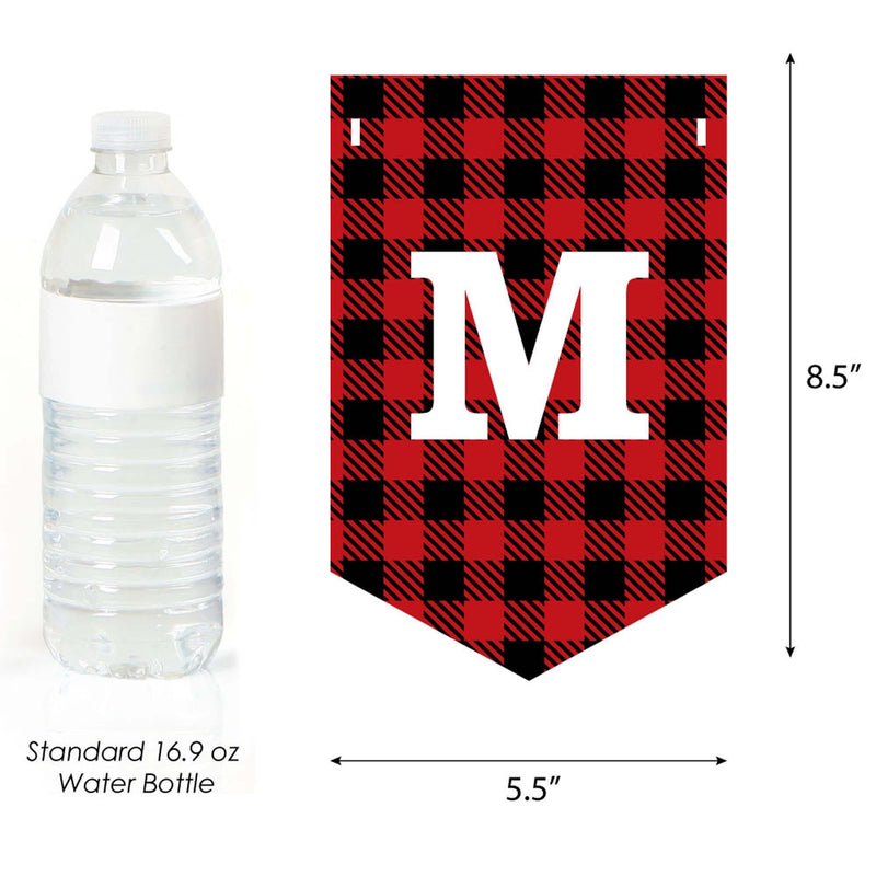 Prancing Plaid - Merry Christmas Bunting Banner & Buffalo Plaid Decorations