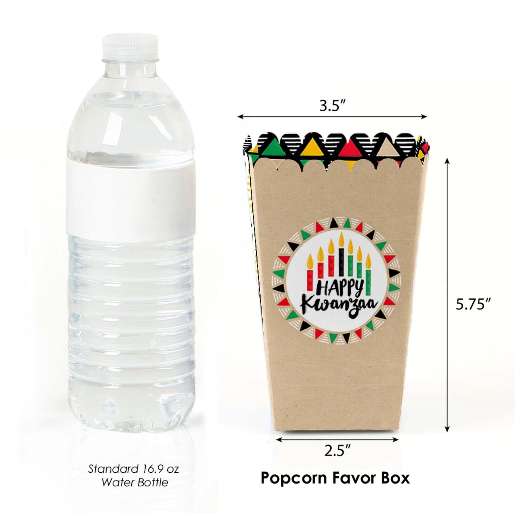  Big Dot of Happiness Happy Kwanzaa - Square Favor Gift