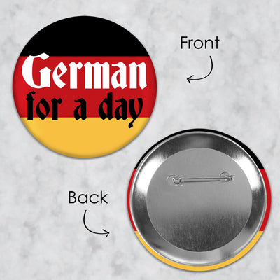 Oktoberfest - 3 inch German Beer Festival Badge - Pinback Buttons - Set of 8