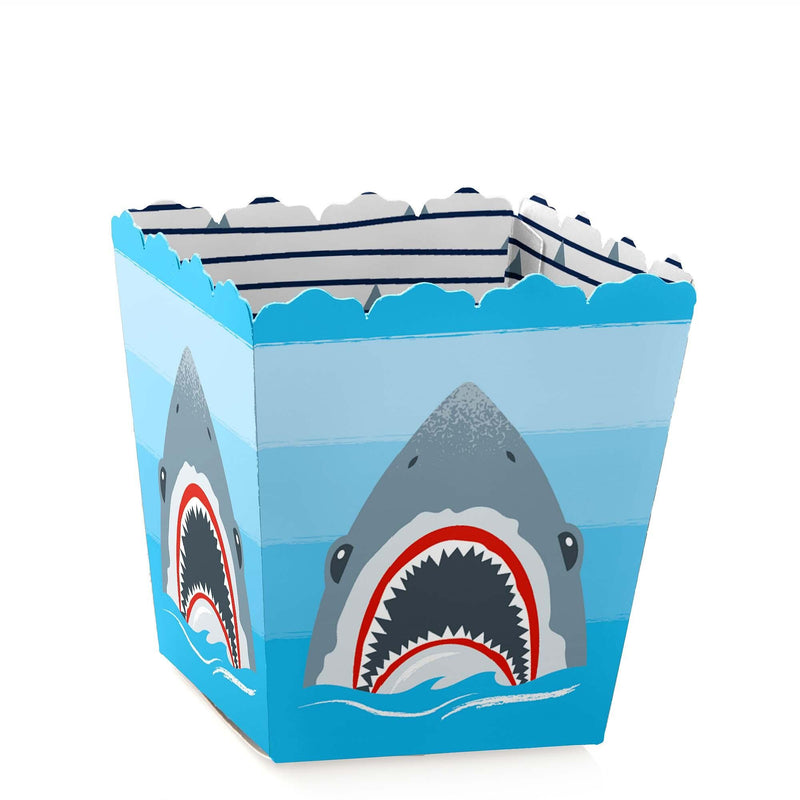 Shark Zone - Party Mini Favor Boxes - Jawsome Shark Party or Birthday Party Treat Candy Boxes - Set of 12