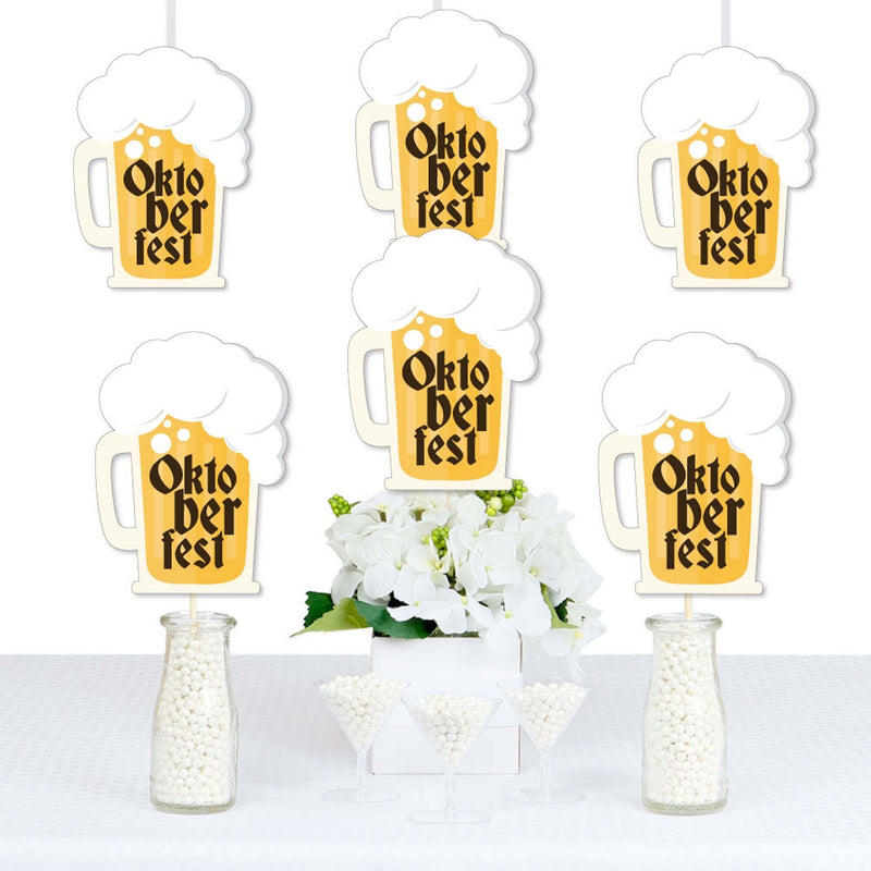 Oktoberfest - Beer Mug Decorations DIY German Beer Festival Party Essentials - Set of 20