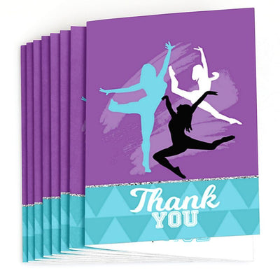 Must Dance to the Beat - Dance - Birthday Party or Dance Party Thank You Cards - 8 ct