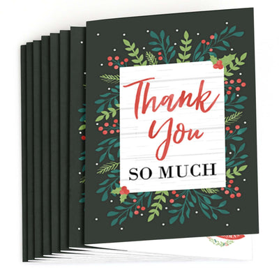 Rustic Merry Friendsmas - Friends Christmas Thank You Cards - Set of 8