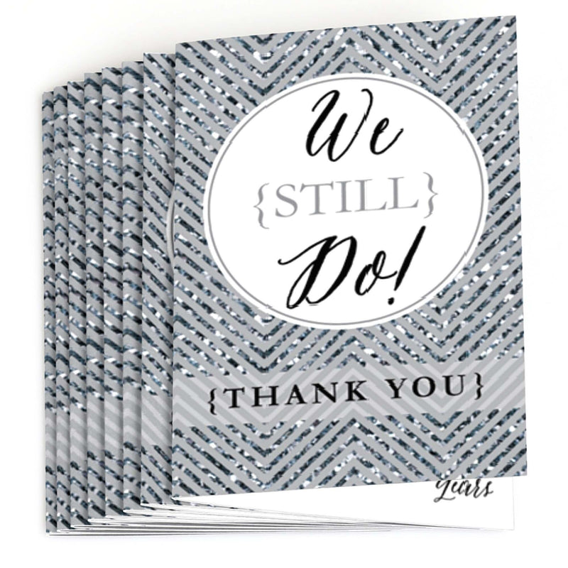 We Still Do - 25th Wedding Anniversary - Wedding Anniversary Thank You Cards - 8 ct