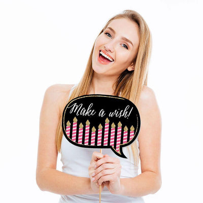 Funny Finally 21 Girl - 21st Birthday - 10 Piece Photo Birthday Party Booth Props Kit