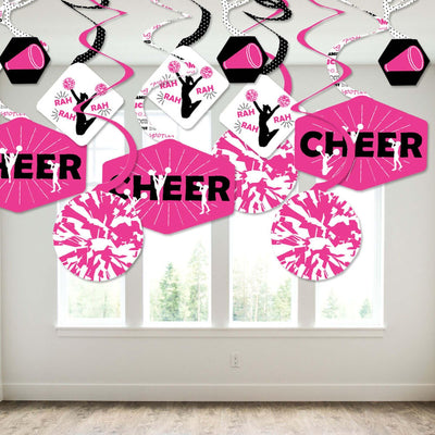 We've Got Spirit - Cheerleading - Birthday Party or Cheerleader Party Hanging Decor - Party Decoration Swirls - Set of 40