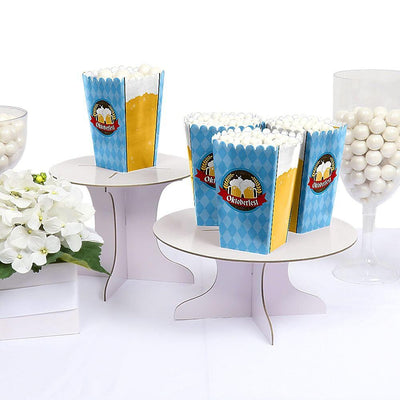 Oktoberfest - German Beer Festival Favor Popcorn Treat Boxes - Set of 12