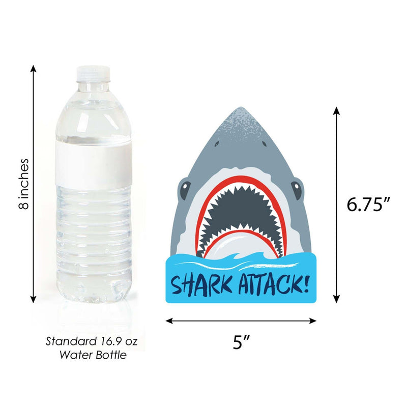 Shark Zone - Shark Decorations DIY Jawsome Shark Party or Birthday Party Essentials - Set of 20