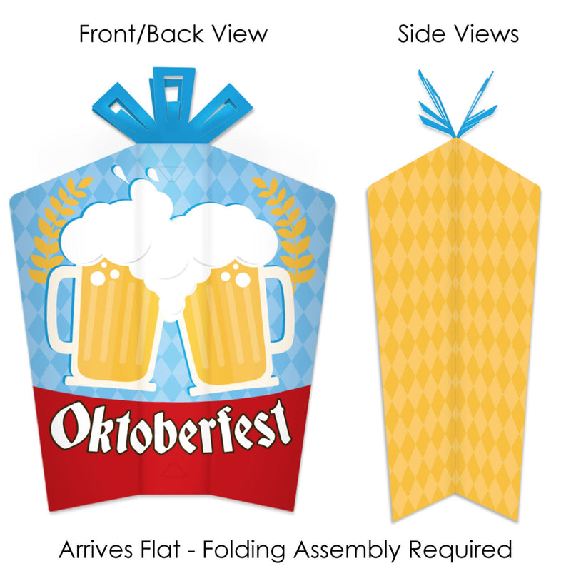 Oktoberfest - Table Decorations - German Beer Festival Fold and Flare Centerpieces - 10 Count