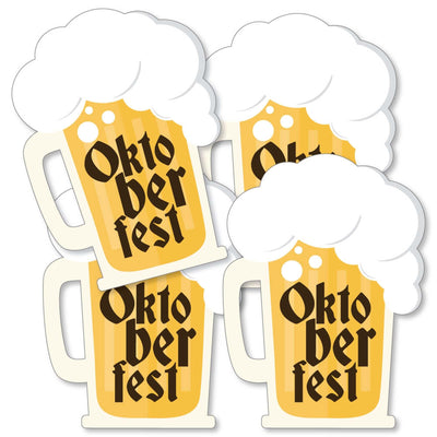 Oktoberfest - Beer Mug Decorations DIY German Beer Festival Party Essentials - Set of 20