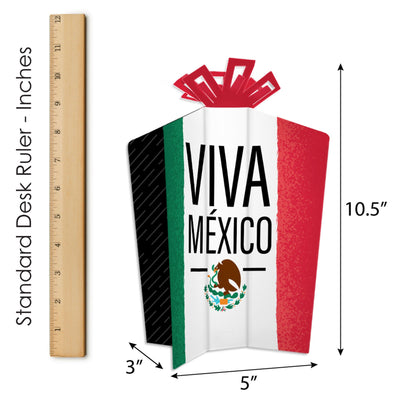 Viva Mexico - Table Decorations - Mexican Independence Day Party Fold and Flare Centerpieces - 10 Count