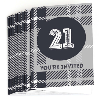 Finally 21 - 21st Birthday - Birthday Party Fill In Invitations - 8 ct