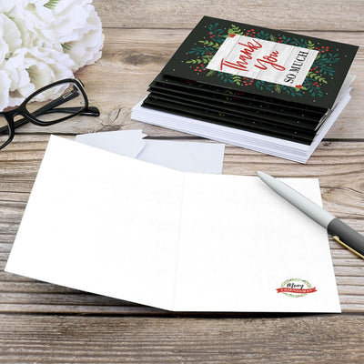 Rustic Merry Friendsmas - Friends Christmas Thank You Cards - Set of 8